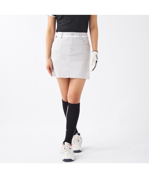 FILA GOLF(フィラゴルフ )の「FILA GOLF/フィラ ゴルフ ゴルフウェア 撥水 吸水速乾 台形 ミニ丈 スカート インナーパンツ付き セットアイテム(スカート・レディース・カーキ/ライトグレー/ホワイト/ネイビー/ブラック・LL/L/M)」の3枚目の写真
