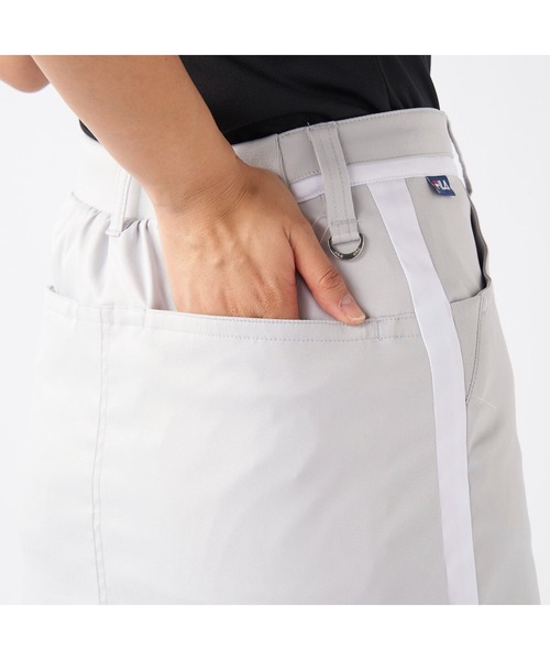 FILA GOLF(フィラゴルフ )の「FILA GOLF/フィラ ゴルフ ゴルフウェア 撥水 吸水速乾 台形 ミニ丈 スカート インナーパンツ付き セットアイテム(スカート・レディース・カーキ/ライトグレー/ホワイト/ネイビー/ブラック・LL/L/M)」の20枚目の写真