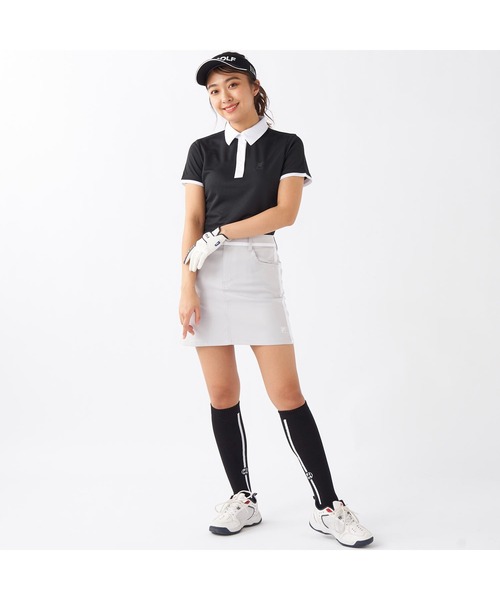FILA GOLF(フィラゴルフ )の「FILA GOLF/フィラ ゴルフ ゴルフウェア 撥水 吸水速乾 台形 ミニ丈 スカート インナーパンツ付き セットアイテム(スカート・レディース・カーキ/ライトグレー/ホワイト/ネイビー/ブラック・LL/L/M)」の16枚目の写真