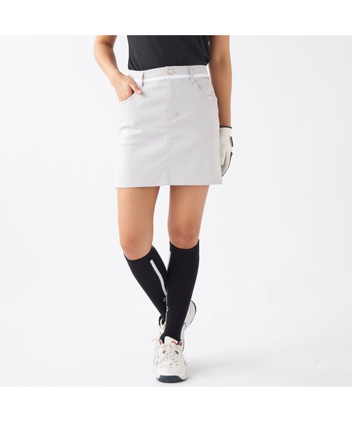 FILA GOLF(フィラゴルフ )の「FILA GOLF/フィラ ゴルフ ゴルフウェア 撥水 吸水速乾 台形 ミニ丈 スカート インナーパンツ付き セットアイテム(スカート・レディース・カーキ/ライトグレー/ホワイト/ネイビー/ブラック・LL/L/M)」の15枚目の写真