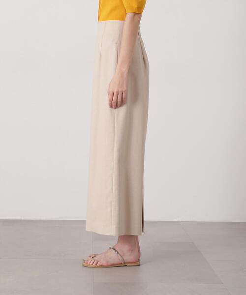 N.（N. Natural Beauty Basic）（エヌエヌナチュラルビューティーベーシック）の「麻混タイトスカート（スカート・レディース・ベージュ/キャメル・SMALL/MEDIUM）」の16枚目の写真