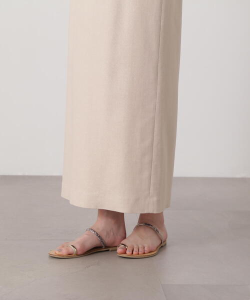 N.（N. Natural Beauty Basic）（エヌエヌナチュラルビューティーベーシック）の「麻混タイトスカート（スカート・レディース・ベージュ/キャメル・SMALL/MEDIUM）」の20枚目の写真