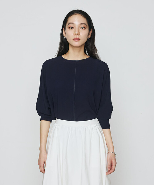 K.T KIYOKO TAKASE（キヨコタカセ）の「バックサテン ドルマンスリーブプルオーバー（シャツ/ブラウス・レディース・ロイヤルブルー/ネイビー/ライトグレー・9号/7号）」の21枚目の写真