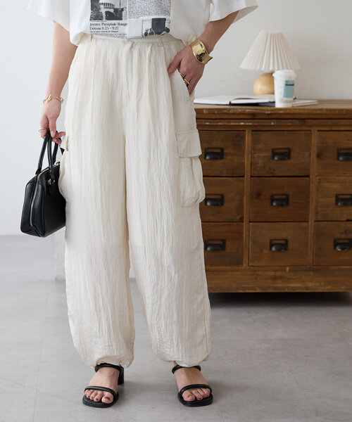 ワッシャーサテンカーゴパンツ（その他パンツ）｜DISCOAT（ディス