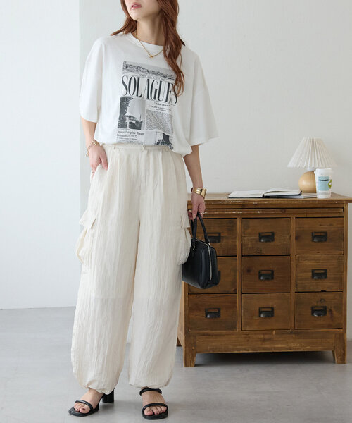 ワッシャーサテンカーゴパンツ（その他パンツ）｜DISCOAT（ディス