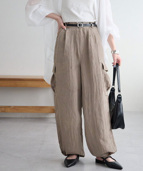 ワッシャーサテンカーゴパンツ（その他パンツ）｜DISCOAT（ディス