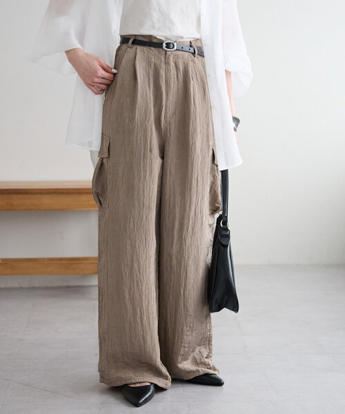 ワッシャーサテンカーゴパンツ（その他パンツ）｜DISCOAT（ディス