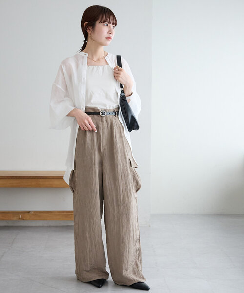 ワッシャーサテンカーゴパンツ（その他パンツ）｜DISCOAT（ディス