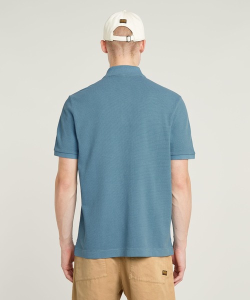 G-STAR（ジースター）の「ESSENTIAL POLO/ピケニットワンポイントポロシャツ（ポロシャツ・メンズ・ブルー系その他・LARGE）」の3枚目の写真