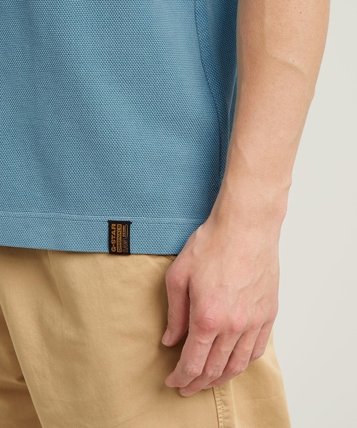 G-STAR（ジースター）の「ESSENTIAL POLO/ピケニットワンポイントポロシャツ（ポロシャツ・メンズ・ブルー系その他・LARGE）」の6枚目の写真