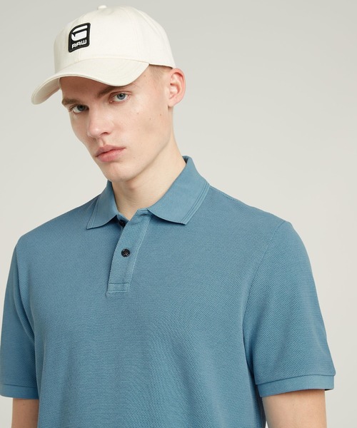 G-STAR（ジースター）の「ESSENTIAL POLO/ピケニットワンポイントポロシャツ（ポロシャツ・メンズ・ブルー系その他・LARGE）」の5枚目の写真