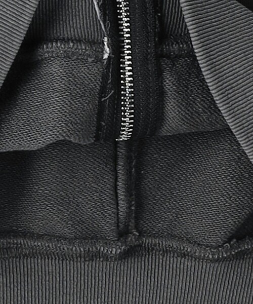 MONKEY TIME(モンキータイム)の「ガーメントダイ フレンチテリー ノースリーブ ジップ フーディー(パーカー・メンズ・ブラック/ダークグレー・S/L/M)」の8枚目の写真