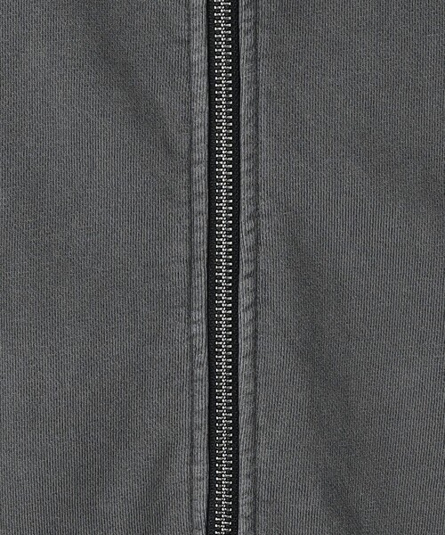 MONKEY TIME(モンキータイム)の「ガーメントダイ フレンチテリー ノースリーブ ジップ フーディー(パーカー・メンズ・ブラック/ダークグレー・S/L/M)」の9枚目の写真