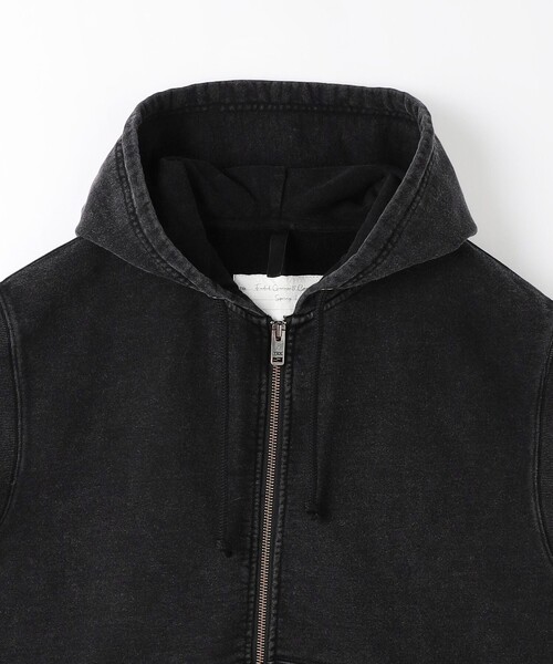 MONKEY TIME(モンキータイム)の「ガーメントダイ フレンチテリー ノースリーブ ジップ フーディー(パーカー・メンズ・ブラック/ダークグレー・S/L/M)」の11枚目の写真