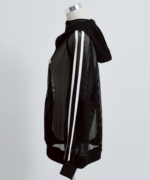 『REFLEM/レフレム』メッシュラインハイネックパーカー REFLEM/レフレム』メッシュラインハイネックパーカー REFLEM（レフレム