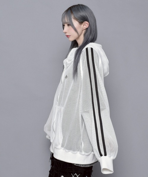 『REFLEM/レフレム』メッシュラインハイネックパーカー REFLEM/レフレム』メッシュラインハイネックパーカー（パーカー