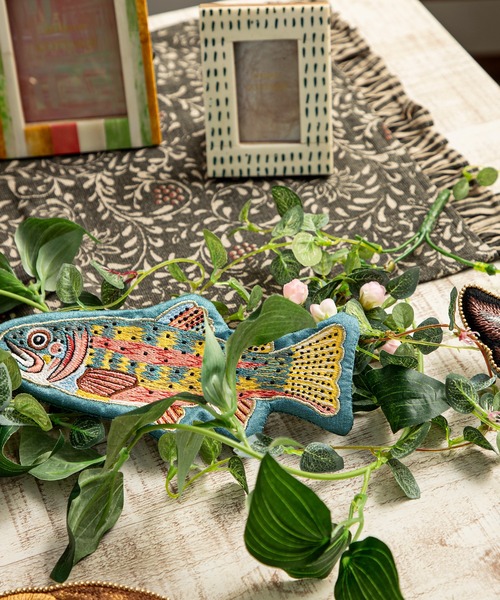 MILLION CARATS(ミリオンカラッツ)の「毎日の食卓をちょっと特別に演出するアンティーク調ランチョンマット(ランチョンマット/テーブルウェア・レディース・ピンク/カーキ/グレー/ブルー・FREE)」の14枚目の写真