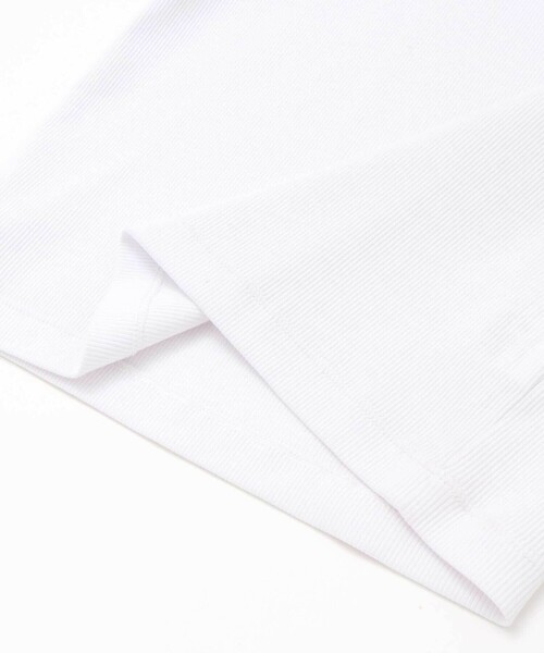 BeBe（ベベ）の「【お揃い】先染めチェックローズプリントフリルパフスリーブリブTシャツ(90~160cm)（Tシャツ/カットソー・キッズ・ホワイト・120cm/130cm/140cm/150cm）」の9枚目の写真