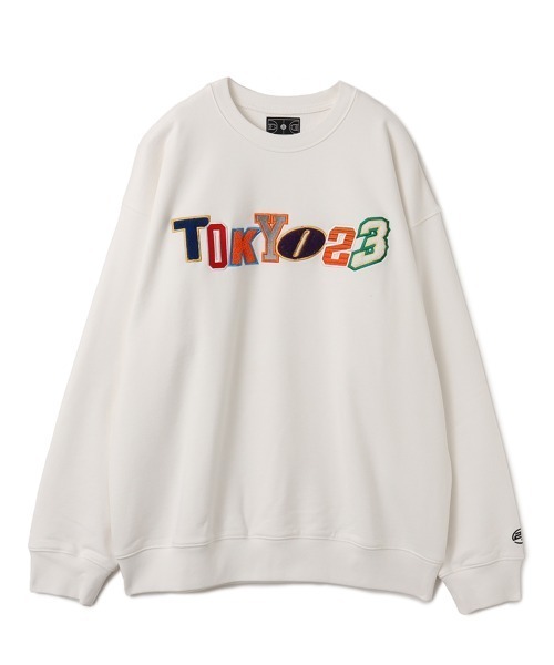 TOKYO 23(トウキョウニジュウサン)の「TOKYO 23 EMBROIDERY SWEATSHIRT / トウキョウ23 エンブロイダリー スウェットシャツ(スウェット・メンズ・ブラック/ホワイト・M/L/XL/XXL)」の2枚目の写真