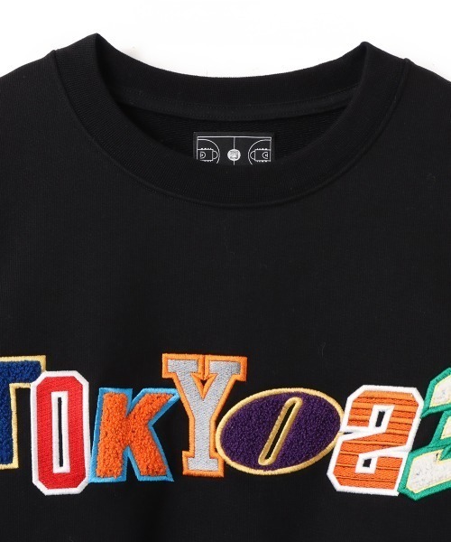 TOKYO 23(トウキョウニジュウサン)の「TOKYO 23 EMBROIDERY SWEATSHIRT / トウキョウ23 エンブロイダリー スウェットシャツ(スウェット・メンズ・ブラック/ホワイト・M/L/XL/XXL)」の3枚目の写真