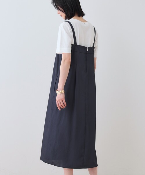 INDIVI（インディヴィ）の「【洗える／UVケア】スリップワンピース（ワンピース・レディース・グレー/ライトグレー系5/ネイビー・38/34/15 /13/05）」の12枚目の写真