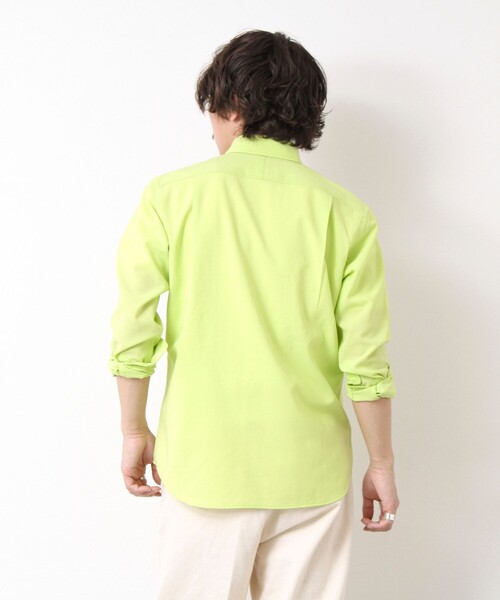 NOLLEY’S（ノーリーズ）の「EVALET《防しわ/ストレッチ》カッタウェイシャツ 25SS（シャツ/ブラウス・メンズ・ベージュ/ネイビー/イエロー/ブルー・S/M/L/XL）」の12枚目の写真