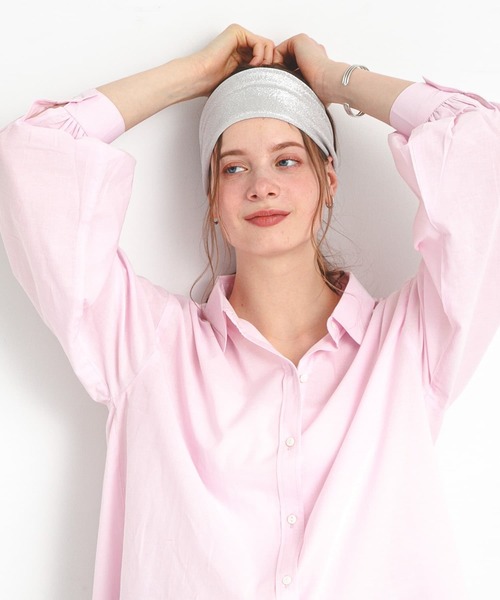 URBAN RESEARCH Sonny Label（アーバンリサーチサニーレーベル）の「ラメヘアターバン（ヘアバンド・レディース・ブラック/グレー・ONE）」の12枚目の写真