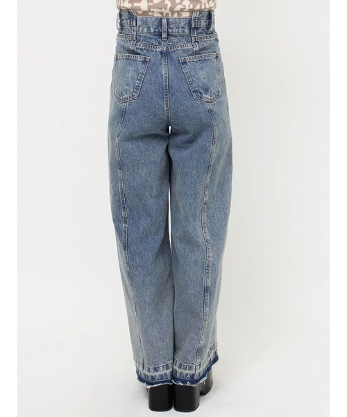 MURUA(ムルーア)の「パターンヴィンテージライクワイドデニム(デニムパンツ・レディース・その他1/ブラック・1/2)」の12枚目の写真