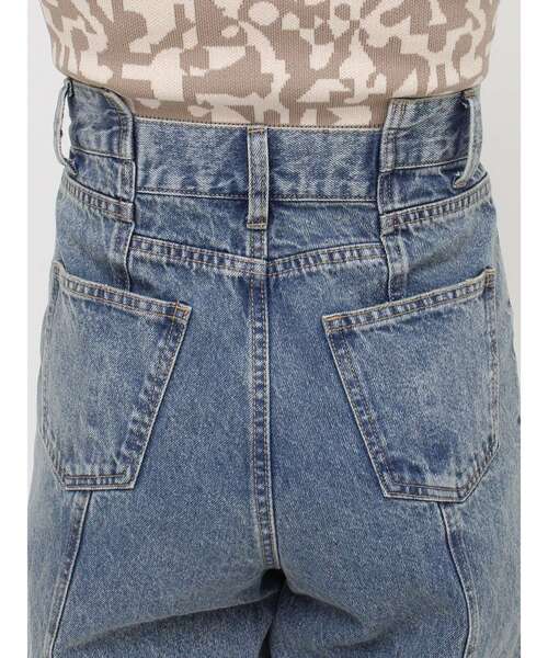 MURUA(ムルーア)の「パターンヴィンテージライクワイドデニム(デニムパンツ・レディース・その他1/ブラック・1/2)」の11枚目の写真