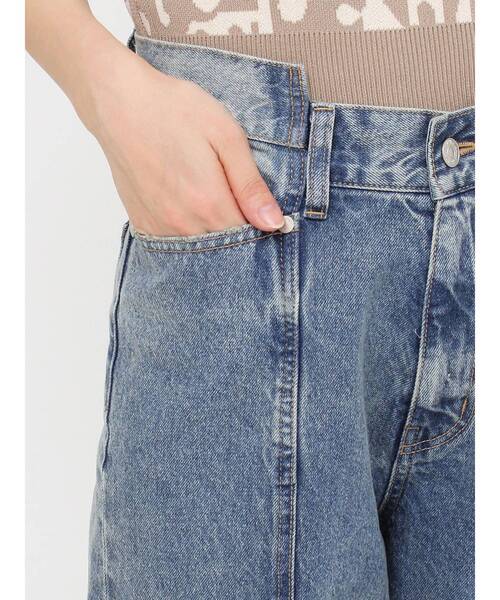 MURUA(ムルーア)の「パターンヴィンテージライクワイドデニム(デニムパンツ・レディース・その他1/ブラック・1/2)」の9枚目の写真