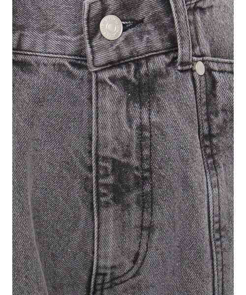 MURUA(ムルーア)の「パターンヴィンテージライクワイドデニム(デニムパンツ・レディース・その他1/ブラック・1/2)」の5枚目の写真