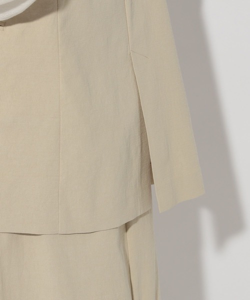 Elura（エルーラ）の「リネン混ジレ/316570（ベスト・レディース・ブラウン系その他/ライトベージュ/チャコールグレー・FREE）」の7枚目の写真