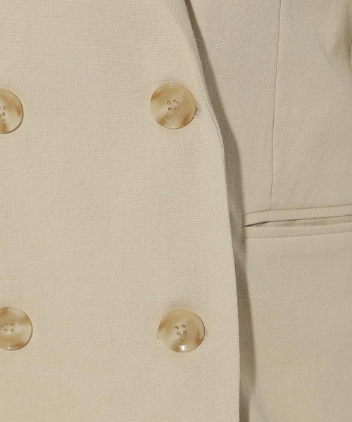 Elura（エルーラ）の「リネン混ジレ/316570（ベスト・レディース・ブラウン系その他/ライトベージュ/チャコールグレー・FREE）」の10枚目の写真