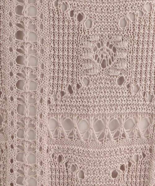 SHOO・LA・RUE(シューラルー)の「かぎ針風パッチワークが大人かわいいニットスカート(スカート・レディース・アイボリー/ベージュ/ブラック・00)」の7枚目の写真