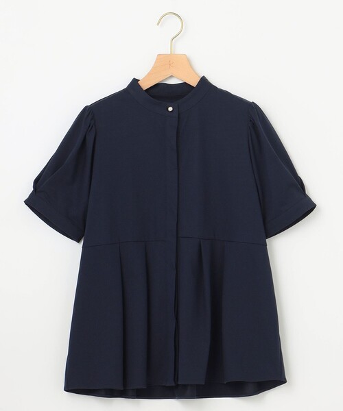 組曲（クミキョク）の「プレーティング天竺5分袖 カットソー（Tシャツ/カットソー・レディース・アイボリー系/サックスブルー系/ネイビー系・6/5/7）」の22枚目の写真