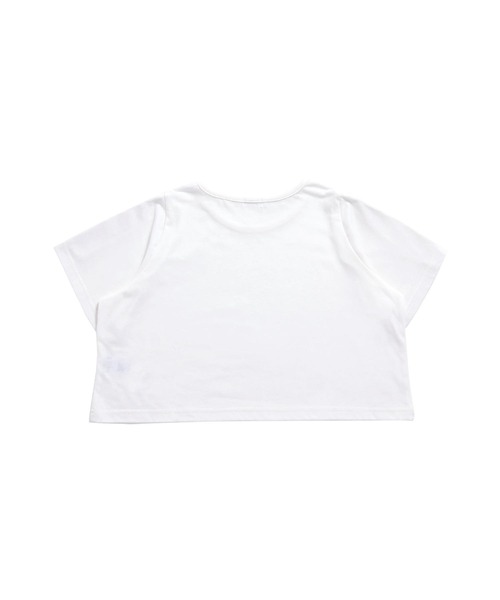 JENNI love(ジェニィラブ)の「肩あきフラワーチャームZIP短丈T(Tシャツ/カットソー・キッズ・ブラック/サックスブルー/オフホワイト・130cm/140cm/150cm/160cm)」の15枚目の写真
