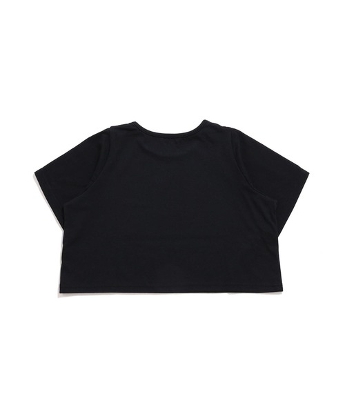 JENNI love(ジェニィラブ)の「肩あきフラワーチャームZIP短丈T(Tシャツ/カットソー・キッズ・ブラック/サックスブルー/オフホワイト・130cm/140cm/150cm/160cm)」の17枚目の写真