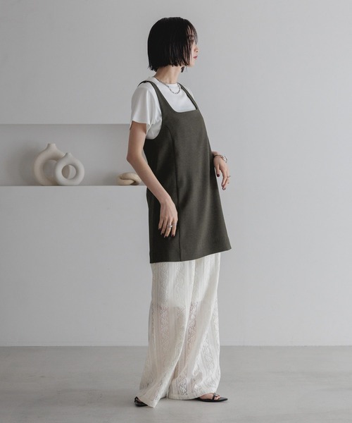 LOWRYS FARM（ローリーズファーム）の「ホップサックノースリチュニック 252830（キャミソール・レディース・ブラウン/その他19・FREE）」の9枚目の写真