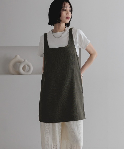 LOWRYS FARM（ローリーズファーム）の「ホップサックノースリチュニック 252830（キャミソール・レディース・ブラウン/その他19・FREE）」の10枚目の写真