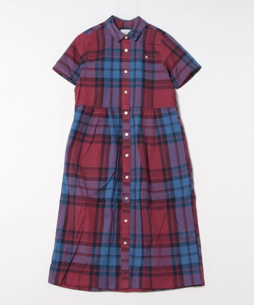Arnold Palmer（アーノルドパーマー）の「マドラスチェック シャツワンピース（ワンピース・レディース・ブルー/ワイン/イエロー/ベージュ・S/L/M）」の7枚目の写真