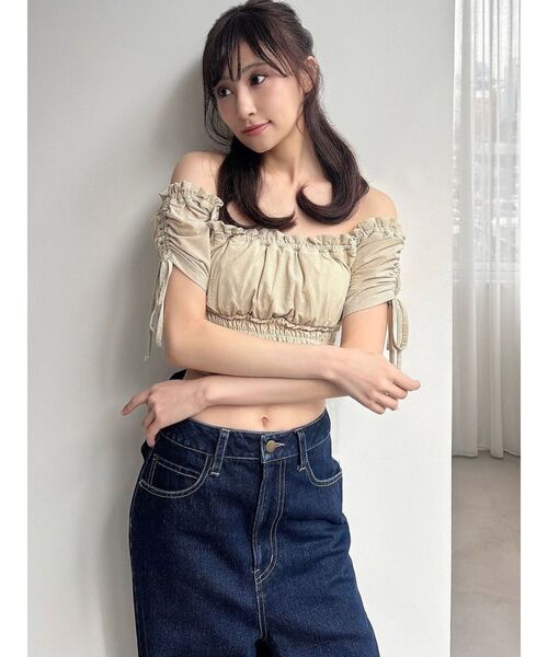 専用お作り致します⸜  ෆ‪  ‪⸝‍ 色付きスリーブまとめページ❣️ ◇ペタルスリーブカットソー【シルキースーピマ/WEB限定サイズ