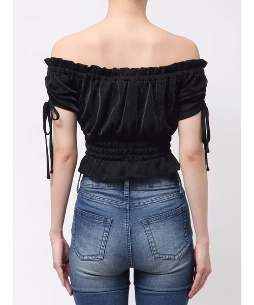 RESEXXY（リゼクシー）の「シャーリングクロップドトップス（Tシャツ/カットソー・レディース・ピンク/イエロー/ブラック・FREE）」の21枚目の写真