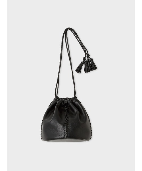 MIESROHE（ミースロエ）の「tassel drawstringﾊﾞｯｸﾞ（ショルダーバッグ・レディース・その他/ブラック/アイボリー・FREE）」の2枚目の写真