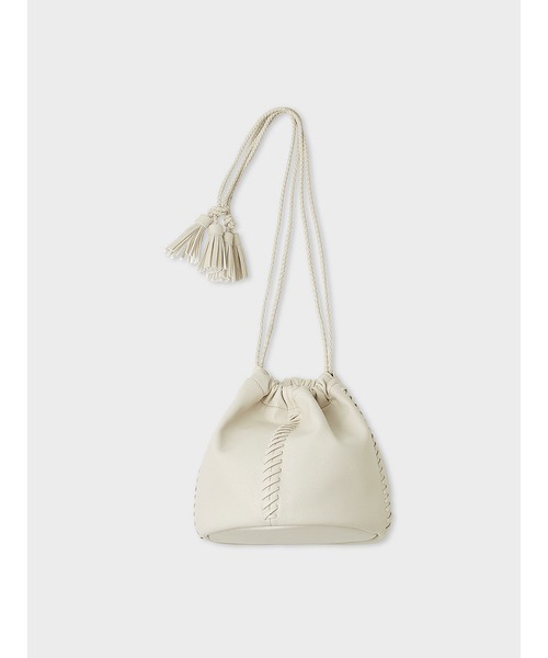 MIESROHE（ミースロエ）の「tassel drawstringﾊﾞｯｸﾞ（ショルダーバッグ・レディース・その他/ブラック/アイボリー・FREE）」の6枚目の写真