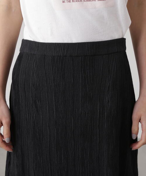 N.（N. Natural Beauty Basic）（エヌエヌナチュラルビューティーベーシック）の「シャドーチェックイージースカート（スカート・レディース・ブラック/レッド・MEDIUM）」の10枚目の写真