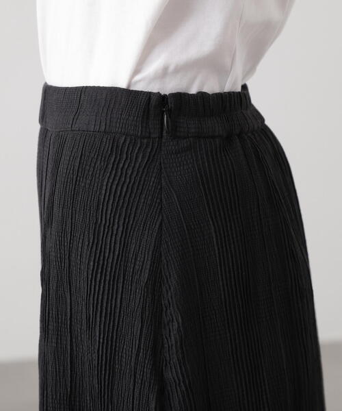 N.（N. Natural Beauty Basic）（エヌエヌナチュラルビューティーベーシック）の「シャドーチェックイージースカート（スカート・レディース・ブラック/レッド・MEDIUM）」の12枚目の写真