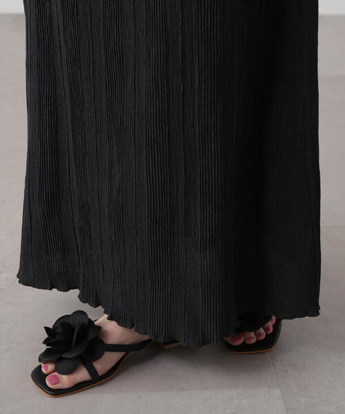 N.（N. Natural Beauty Basic）（エヌエヌナチュラルビューティーベーシック）の「シャドーチェックイージースカート（スカート・レディース・ブラック/レッド・MEDIUM）」の13枚目の写真