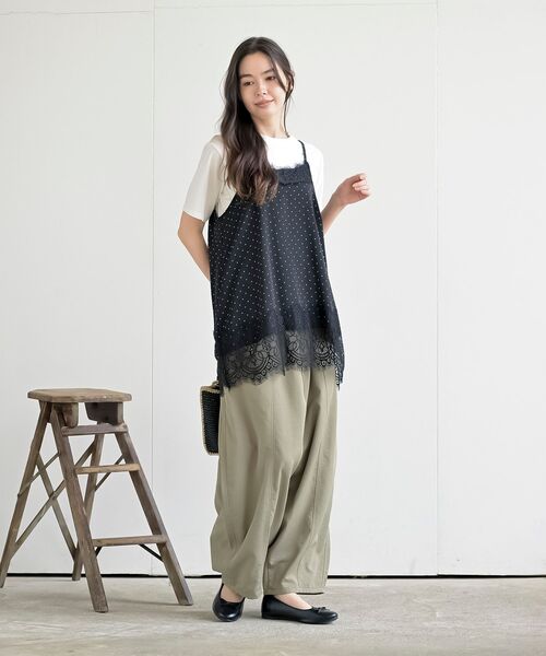rps(アールピーエス)の「サイロコンパクトコットンベーシックT(Tシャツ/カットソー・レディース・ブラック/オフホワイト/アイボリー/ネイビー/ブラック系その他2/杢グレー/ホワイト系その他2・L/M)」の14枚目の写真