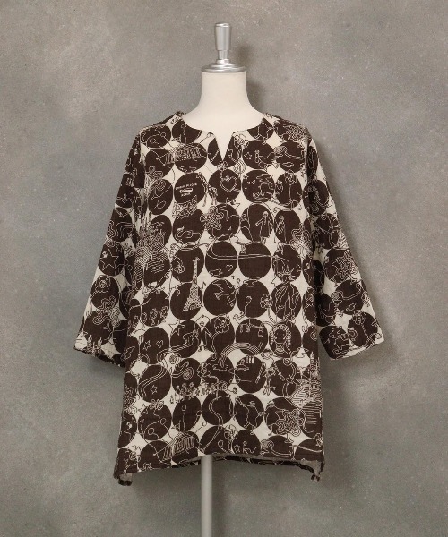 【ピッコーネ】 PICONE 星座柄 ワンピ チュニック STUDIO PICONE｜【スタジオピッコーネ公式】UV冷感サイド刺繍