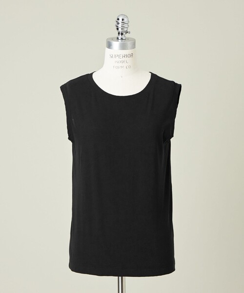 tシャツ 「conte」クルーネック  ノースリーブTシャツ レディース conte＞クルーネック ノースリーブTシャツ（Tシャツ/カットソー